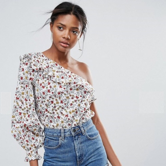 new look one shoulder top